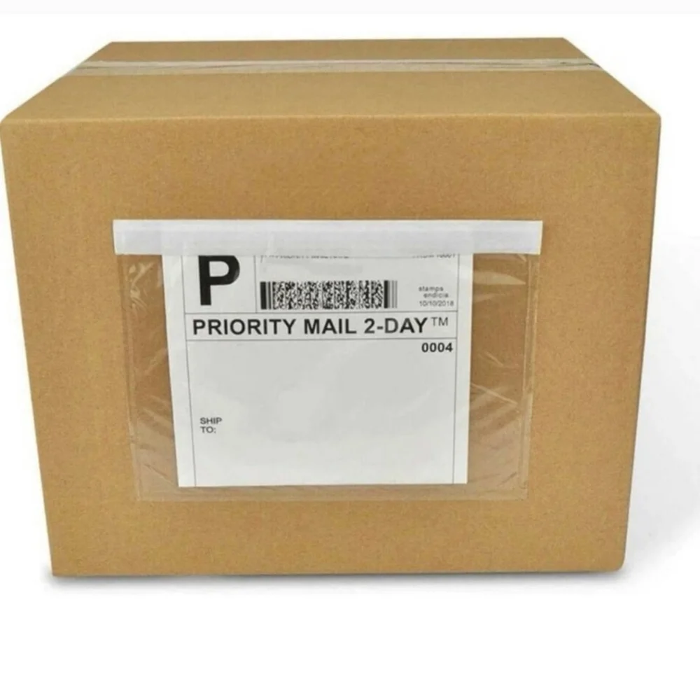 Clear Shipping Label/Invoice Envelopes-- 7